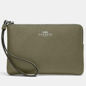 Coach Corner Zip Wristlet